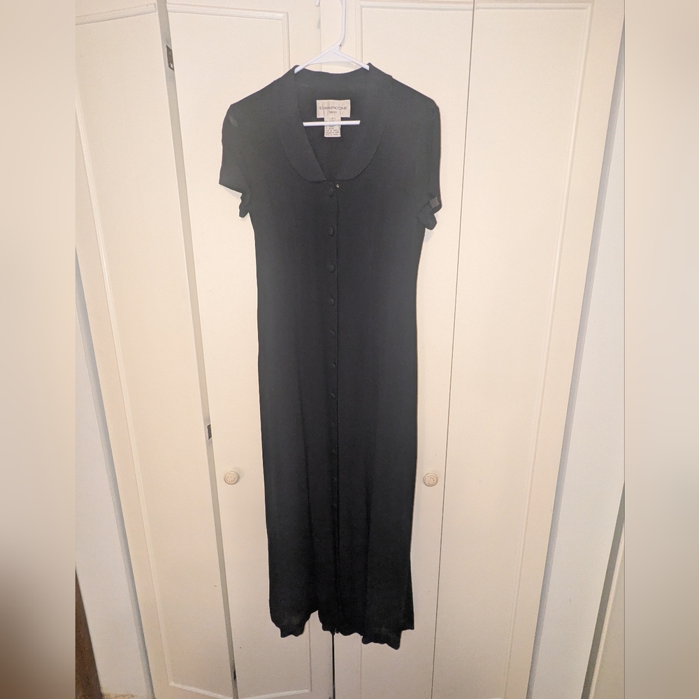 Evan Picone Black Maxi Dress